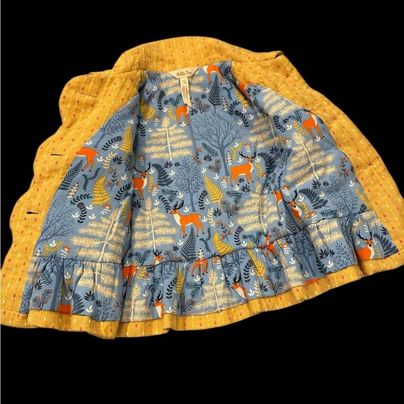 Matilda Jane Girl’s Going Easy Jacket Buttons Scalloped Placket Pleated Hem Sz 4 - Picture 5 of 9